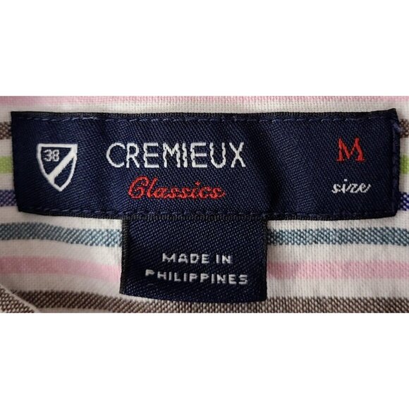 Cremieux Classics Long Sleeve Button Down Shirt Multicolor Pinstripe Men's M - Picture 9 of 9